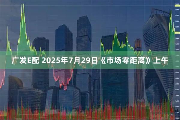 广发E配 2025年7月29日《市场零距离》上午