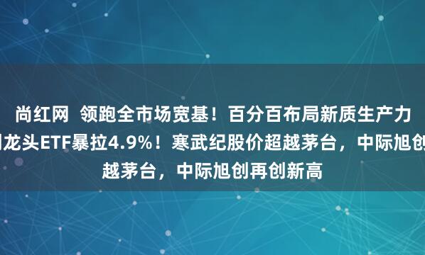 尚红网  领跑全市场宽基！百分百布局新质生产力的——双创龙头ETF暴拉4.9%！寒武纪股价超越茅台，中际旭创再创新高